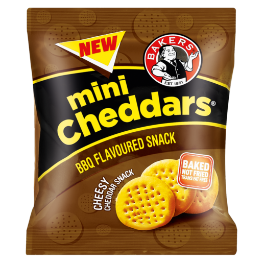 Bakers BBQ Flavoured Mini Cheddars 33g