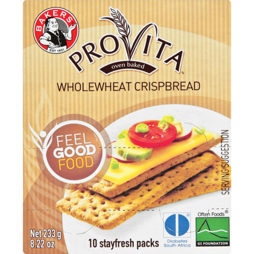 Bakers Provita Wholewheat Crispbread 233g