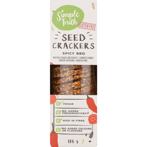 Simple Truth Spicy Barbecue Seed Crackers 115g