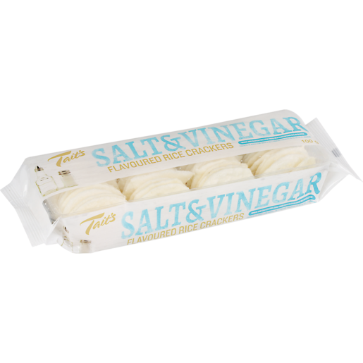 Tait's Salt & Vinegar Rice Crackers 100g