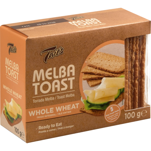 Tait's Whole Wheat Melba Toast 100g