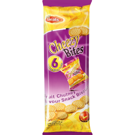 Tasty Treats Fruit Chutney Flavoured Cheezy Bites 180g