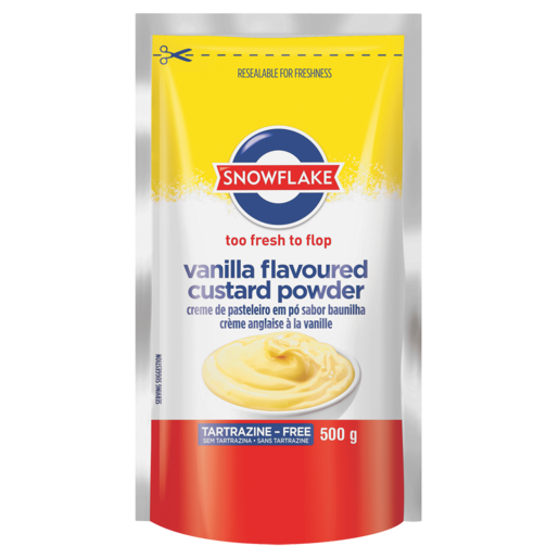 Snowflake Vanilla Flavoured Custard Powder 500g