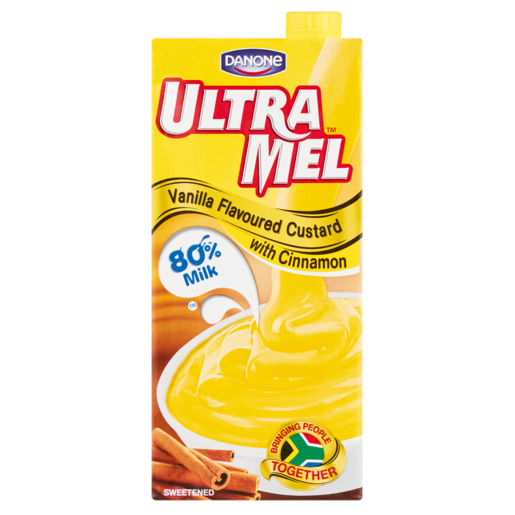 Danone Ultra Mel Vanilla Custard With Cinnamon 1L