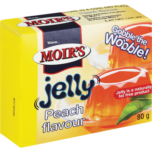 Moir's Peach Flavoured Jelly 80g