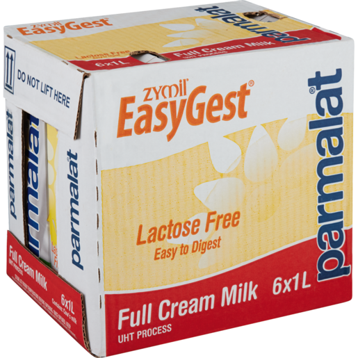 Parmalat EasyGest UHT Lactose Free Full Cream Milk Cartons 6 x 1L