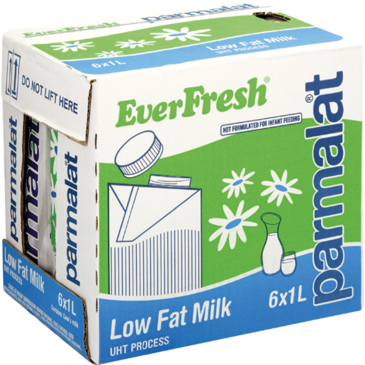 Parmalat Everfresh UHT Low Fat Milk 6 x 1L