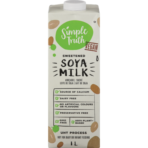 Simple Truth Sweetened Soya Milk 1L