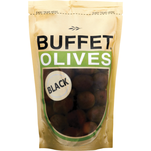 Buffet Black Olives Sachet 200g