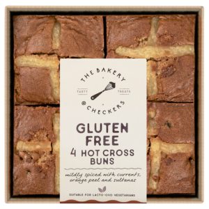 The Bakery Gluten Free Hot Cross Buns 4 Pack