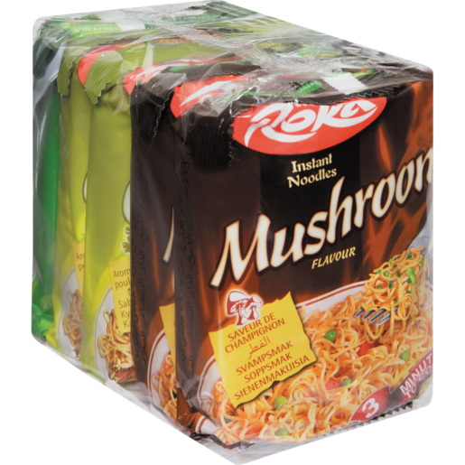 Roka Chicken/Mushroom & Vegetable Flavoured Instant Noodles 5 x 85g