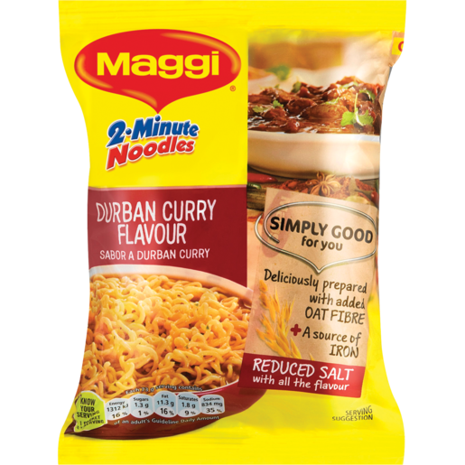 Maggi Durban Curry Flavoured 2 Minute Noodles 73g