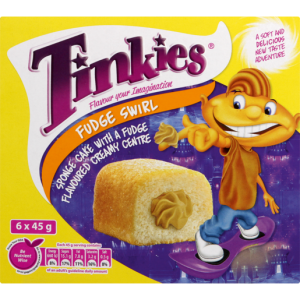 Tinkies Sponge Cake Fudge Swirl 6 Pack