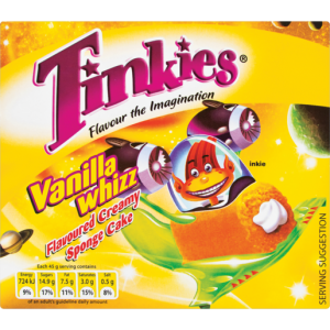 Tinkies Vanilla Whizz Flavoured Creamy Sponge Cake 6 Pack