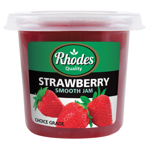 Rhodes Strawberry Smooth Jam Tub 600g