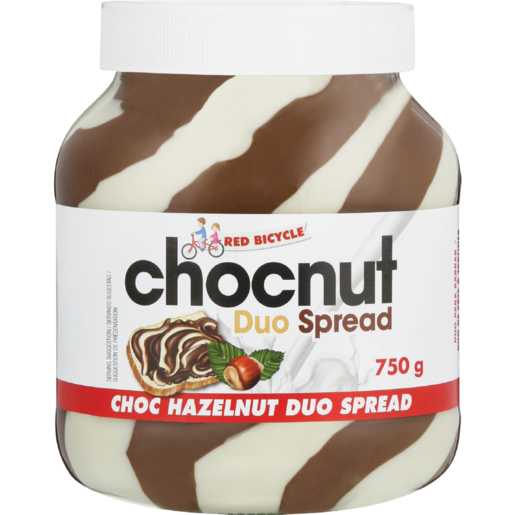 Red Bicycle Hazelnut Duo Chocolate Spread 750g