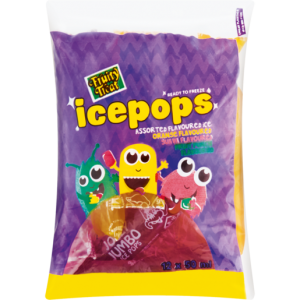 Fruity Treat Frozen Assorted Flavoured Ice Pops 12 Pack