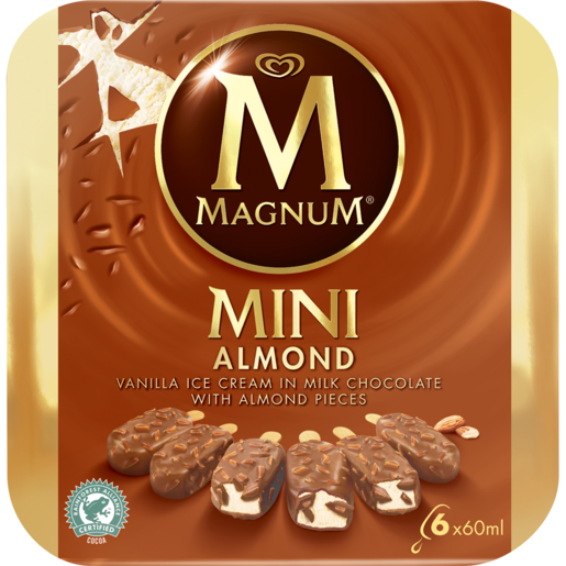 Magnum Mini Almond Ice Cream 6 Pack