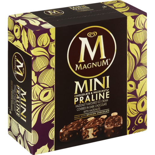 Magnum Mini Hazelnut Praline Ice Cream 6 Pack