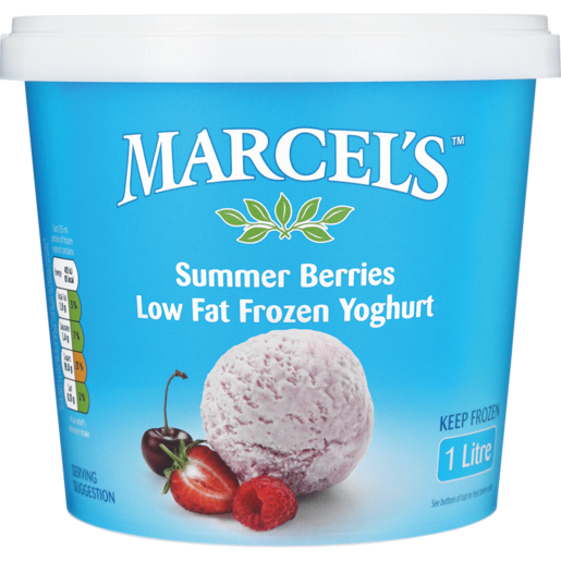 Marcel's Summer Berries Flavoured Low Fat Frozen Yoghurt 1L