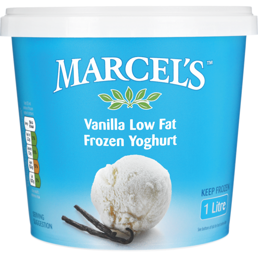 Marcel's Vanilla Flavoured Low Fat Frozen Yoghurt 1L