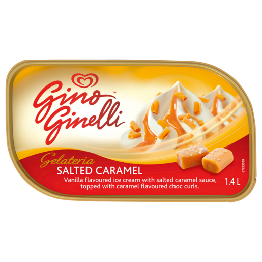 Ola Gino Ginelli Gelateria Salted Caramel Ice Cream 1.4L