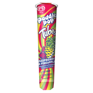 Ola Paddle Pop Tubes Raspberry & Pineapple Flavoured Fruit Ice 100ml