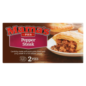 Mama's Pies Frozen Pepper Steak Pie 2 Pack