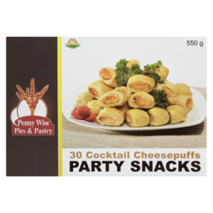 Penny Wise Frozen Cocktail Cheesepuffs Party Snacks 30 Pack