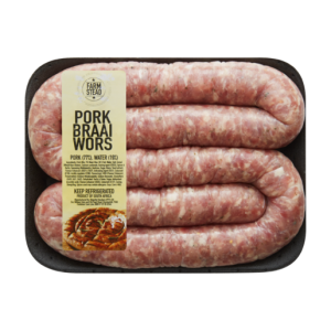 Farmstead Pork Braai Wors Per kg