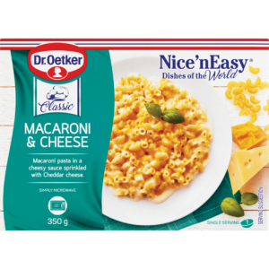 Dr. Oetker Nice 'N Easy Frozen Macaroni & Cheese Ready Meal 350g