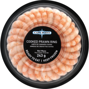 Cape Point Frozen Cooked Prawn Ring 243g