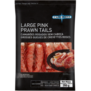 Cape Point Large Pink Prawn Tails 350g