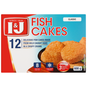 I&J Classic Frozen Fish Cakes 600g