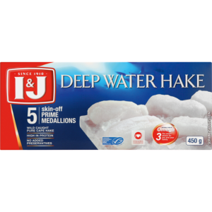 I&J Frozen Deep Water Hake Medallions 450g