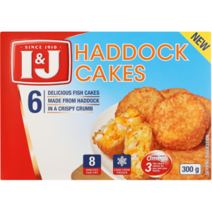 I&J Frozen Haddock Fish Cakes 300g