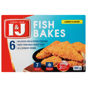 I&J Frozen Lemon Flavoured Fish Bakes 360g