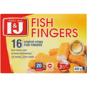 I&J Frozen Original Crispy Fish Fingers 400g