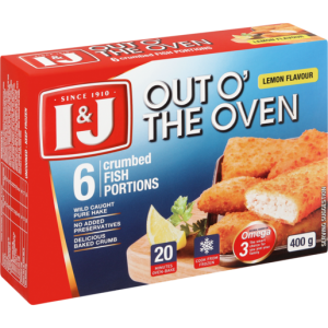 I&J Frozen Oven Lemon Crumbed Fish 500g