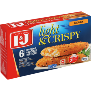 I&J Light & Crispy Smoked 6 Crumbed Haddock Portions 500g