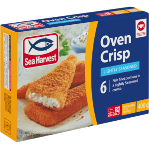 Sea Harvest Frozen Oven Crisp Lightly Season Crumbed Fish 400g