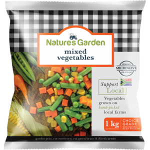 Natures Garden Frozen Mixed Vegetables 1kg