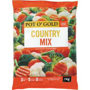 Pot O' Gold Frozen Country Mixed Vegetables 1kg