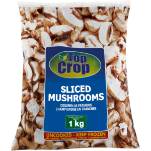 Top Crop Frozen Sliced Mushroom 1kg