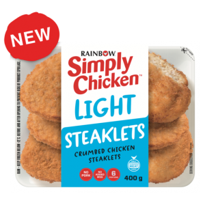 Rainbow Simply Chicken Light Steaklets 400g