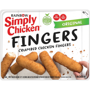 Rainbow Simply Chicken Original Crumbed Chicken Fingers 400g