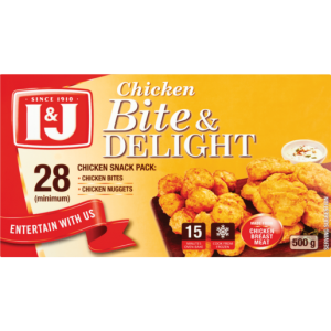 I&J Chicken Bite & Delight Snack Pack 500g