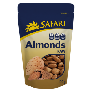 Safari Raw Almonds 100g