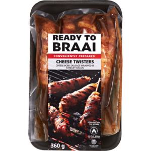 Ready To Braai Fresh Cheese Twister Sausage 360g