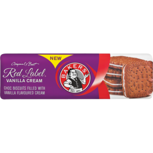 Bakers Red Label Vanilla Cream Tennis Biscuits 200g